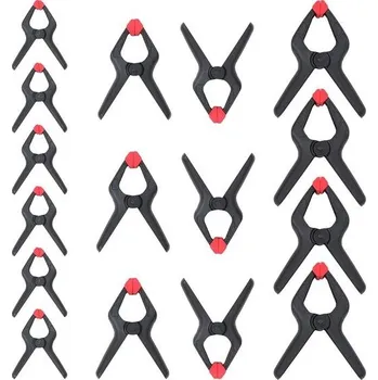 Aparatura pro klávesový nástroj WORKPRO Nylonové pružinové svorky Sada lepicích svorek Pružinové svorky pro pozadí fotografického