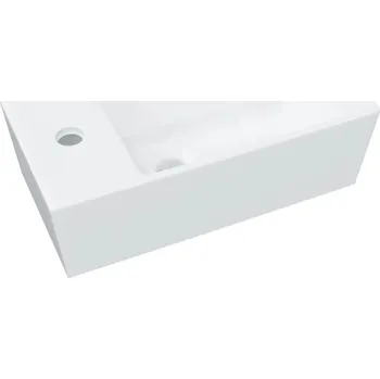 Umyvadlo Umyvadlo na desku keramické 48x25x15 cm bílé