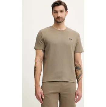 Pánské tričko Tričko BOSS Waffle T-Shirt 50535891 zelená 91D, vel. M