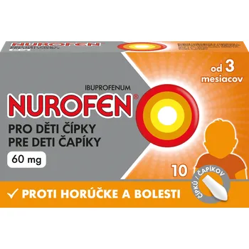 Lék na bolest, zánět a horečku NUROFEN pro děti 60 mg čípky