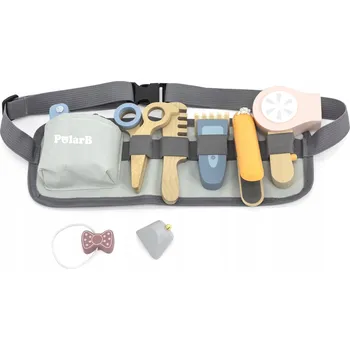 Dřevěná hračka VIGA PolarB Dřevěná sada kadeřnických nástrojů s pásem