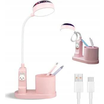 Lampička STOLNÍ LAMPY PRO DÍTĚ OZDOBNÁ ŠKOLNÍ LAMPIČKA S DRŽÁKEM NA PROPISKA