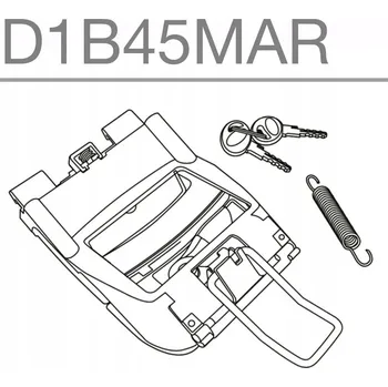 Zavazadlo na motocykl Zámek kufru SHAD SH45