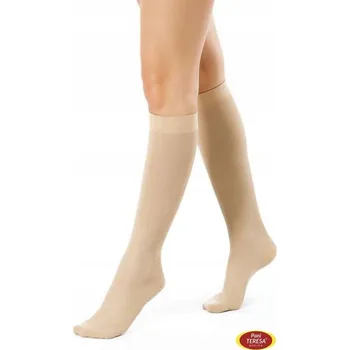 Dámské ponožky Kompresní podkolenky Pani Teresa Medica S hnědé