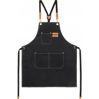 Kuchyňská zástěra Pánská zástěra barmanská číšnická kuchařská s překříženými popruhy, kvalitní provedení