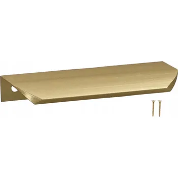 Nábytkové kování Nábytková úchytka hranová moderní hliníková zlatá matná na nábytek 148mm