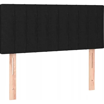 Čelo postele černé 80 x 5 x 78/88 cm s nastavitelnou výškou