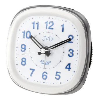 Budík JVD Ručkový netikající svítící budík JVD sweep SRP813.4 s LED osvětlením