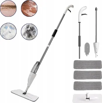 mop PLOCHÝ MOP NA PODLAHY SE SPREJEM MIKROVLÁKNO + NÁHRADNÍ NÁPLŇ SADA