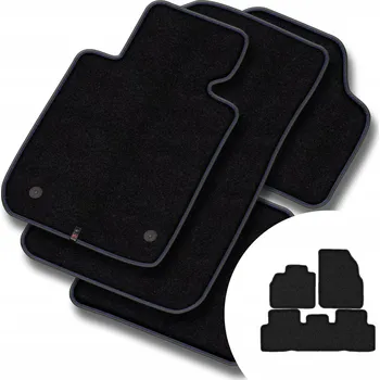 autokoberec Velurové autokoberce Motos 3 ks