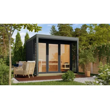 Sauna Finská sauna KARIBU ARES 3 (36466) antracit / šedá LG4676