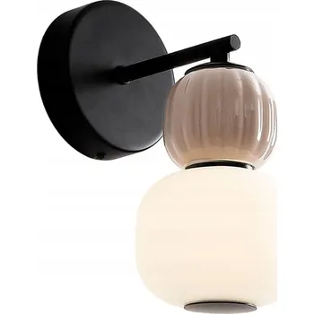 Nástěnné svítidlo LED nástěnné svítidlo 5W černo-hnědé rýhované Maxlight MODERN