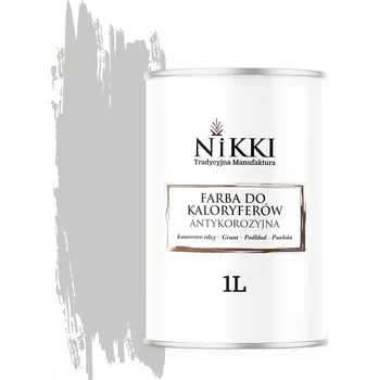 barva na kov Barva pro radiátory Antikorozní Odolná 1L Polomatná Šedá Mléčná 3v1