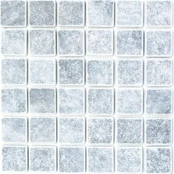 Obklad Mozaika WzorcowniaStudio 30,5 x 30,5 cm, odstíny šedé a stříbrná