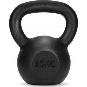 Kettlebell 4FIZJO 16 kg černý
