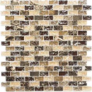 Obklad Mozaika WzorcowniaStudio 30 x 28,5 cm – odstíny hnědé a béžové