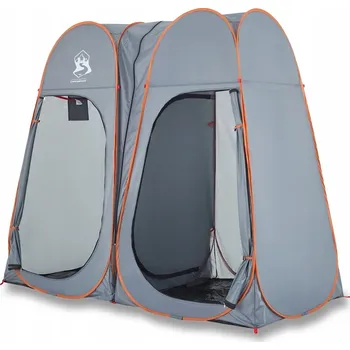 Stan Stan pro sprchu a toaletu, pop-up, šedo-oranžový, 233x120x193 cm