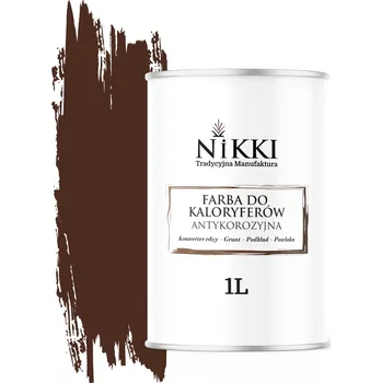 barva na kov Barva pro radiátory Antikorozní Odolná 1L Matná Hnědá Teplá 3v1