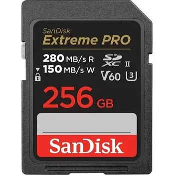 Paměťová karta Sandisk SDXC karta 256GB Extreme PRO (280 MB/s Class 10