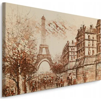 Obraz Obraz do Kanceláře PANORAMA Paříže Budovy 3D 30x20