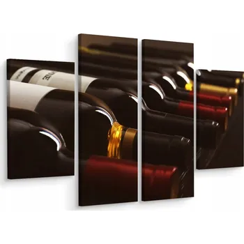 Obraz Obraz Čtyřdílný WINO Nápoj Dárek Dekorace 200x150