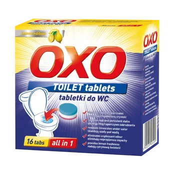 WC čistič OXO tablety na čištení toalety 16 ks LEMON