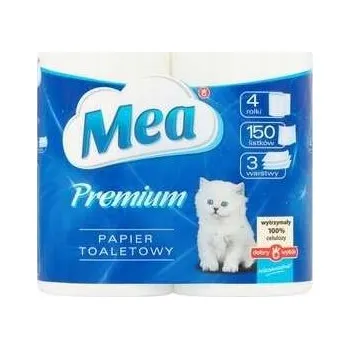 Toaletní papír Suchý toaletní papír bez vůně MEA 4 ks