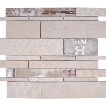 Obklad Mozaika WzorcowniaStudio 25,5 x 30 cm v odstínech hnědé a béžové