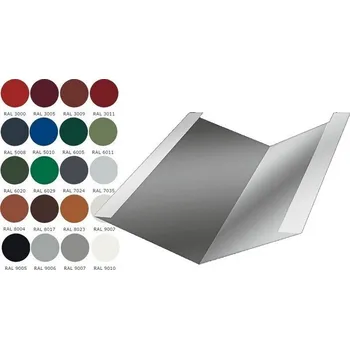 Střešní krytina Úžlabí RAL lesklá na plechová krytina BP2