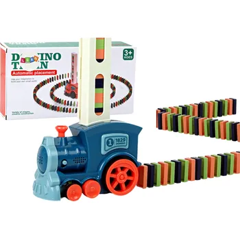Vláček a vláčkodráha Mamido Barevná lokomotiva Domino se zvuky