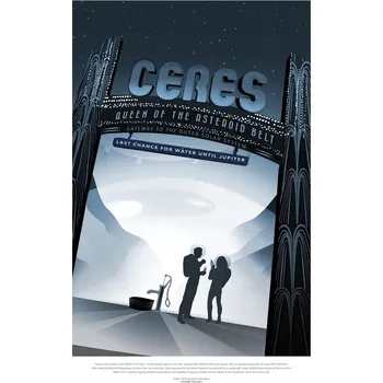 Plakát Plakát, Obraz - Ceres (Retro Planet & Moon Poster) - Space Series (NASA)