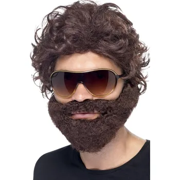 Karnevalová paruka Sada Pařba ve Vegas (paruka, vousy, brýle)