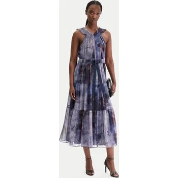 Dámské šaty DKNY Koktejlové šaty P5KBGD66 Tmavomodrá Regular Fit M