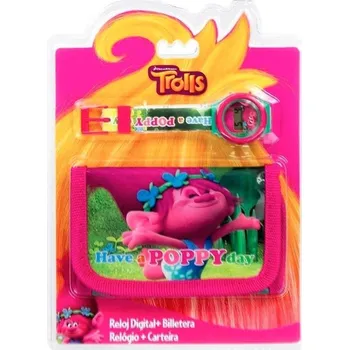 SOUPRAVA HODINKY A PENĚŽENKA TROLLOVÉ, uni