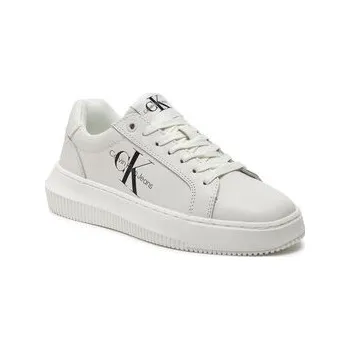 Dámské tenisky Sneakersy Calvin Klein Jeans Chunky Cupsole Laceup Mon Lth Wn YW0YW00823 Bílá 36