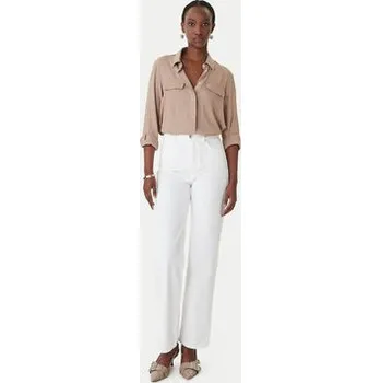 Dámské džíny Marella Jeansy 2613181024 Bílá Wide Leg 40