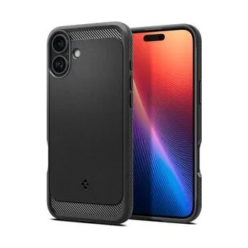 SPIGEN pouzdro Rugged Armor Mag kompatibilní s MagSafe pro iPhone 16, matně černé - Spigen + zdarma možnost vyzkoušet a vrátit zboží do 30 dní