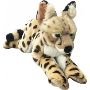 plyšák Plyšová Hračka Rys Serwal Ležící DUBI - 45 cm