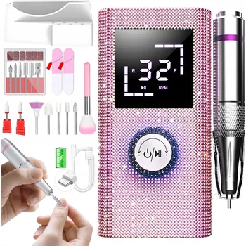BRUSKA NA NEHTY MANIKÚRA PEDIKÚRA 50W PROFESIONÁLNÍ VÝKONNÁ SADA FRÉZ