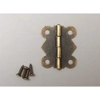 Nábytkové kování Mini pantík ozdobný 30x25 patina