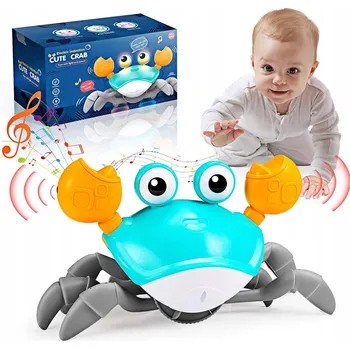 Lezoucí Krab Hračka Interaktivní Pro Děti Chodící Utíkající Zvuk