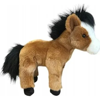 plyšák Plyšová Hračka Koník Hnědý kůň DUBI - 30 cm