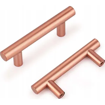 Nábytkové kování Nábytková úchytka reling, měděná, ocelová, pro zásuvky a skříňky, 15 ks, 10 cm