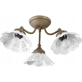 Stropní svítidlo Sapho hnědé keramické E14 230V bez zdroje světla