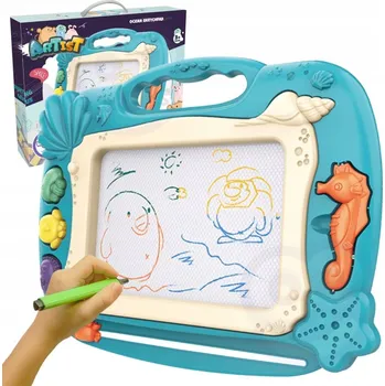 Magnetická kreslící tabulka Woopie Zmizík Magnetická tabule Barevná Stemp