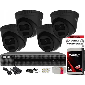 Bezpečnostní kamera SADA PRO DOMÁCÍ MONITORING 4 KAMERY 4MPX VENKOVNÍ PoE IP HILOOK HIKVISION