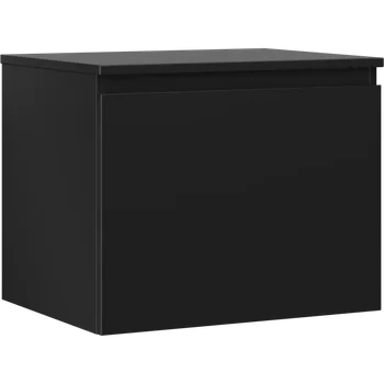 Koupelnový nábytek Mexen Orio koupelnová skříňka pod umyvadlo 60 cm s deskou, 1 zásuvka, černá mat - 91A10-06047-1-BFC71 Koupelnové skříňky