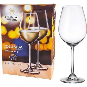 Sklenice BOHEMIA COLUMBA SKLENICE NA VÍNO 400ML 2KS