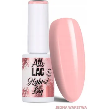 Lak na nehty Hybridní lak ALLELAC 6g LED/UV Gel Polish Nude Pastel Růžový Béžový