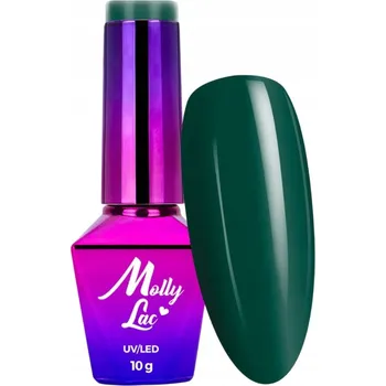 Lak na nehty MOLLYLAC Hybridní lak na nehty 10g Rest & Relax tmavě Zeleň Č. 91
